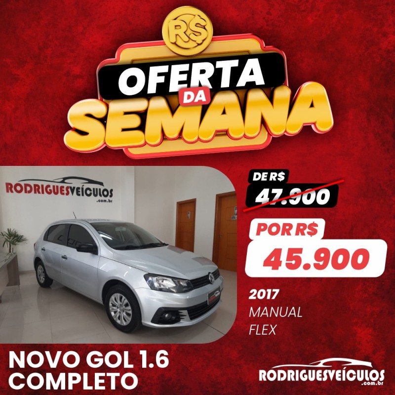 gol 1.6 mi trendline 8v flex 4p manual 2017 caxias do sul