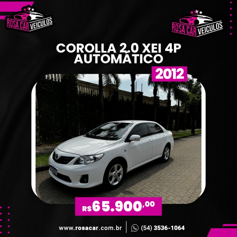 corolla 2.0 xei 16v flex 4p automatico 2012 caxias do sul