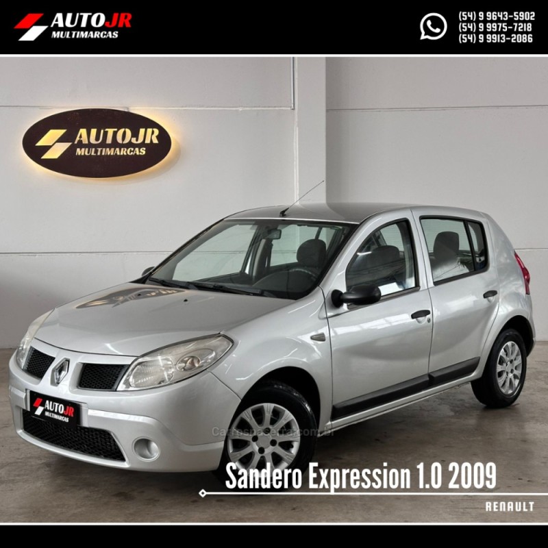 SANDERO 1.0 EXPRESSION 16V FLEX 4P MANUAL - 2009 - VACARIA