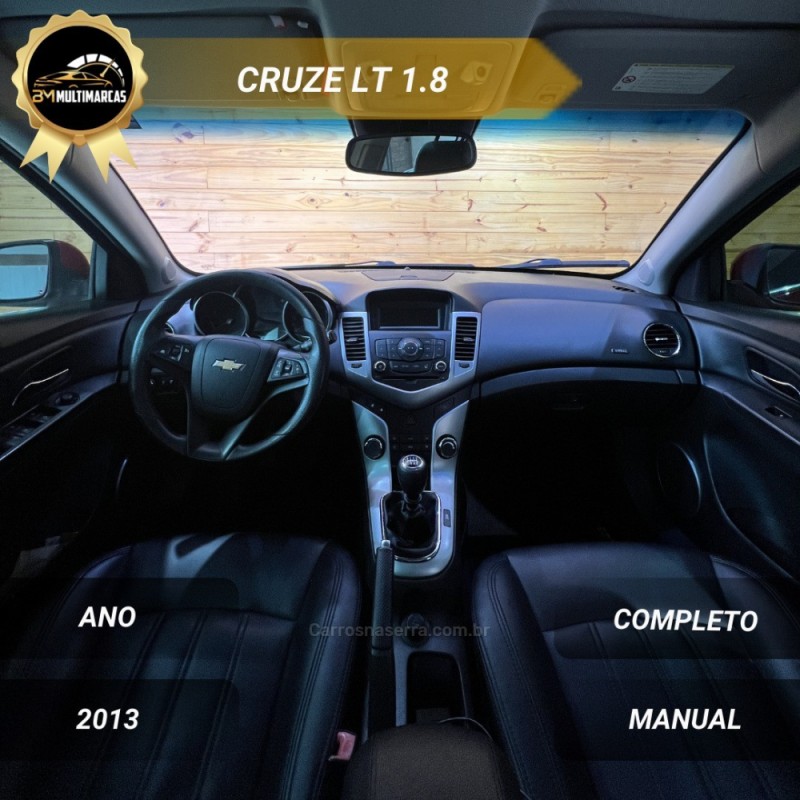 CRUZE 1.8 LT SPORT6 16V FLEX 4P MANUAL - 2013 - VACARIA