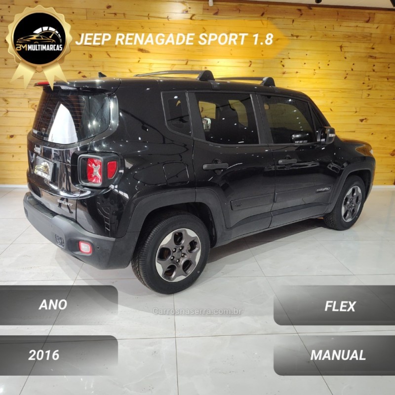 RENEGADE 1.8 16V FLEX 4P MANUAL - 2016 - VACARIA