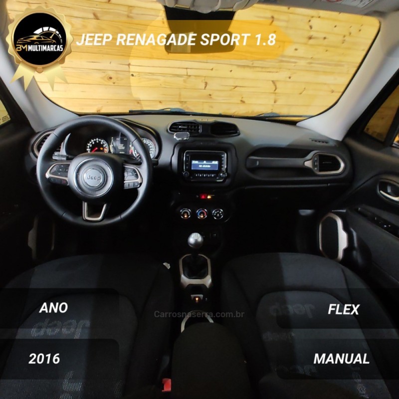 RENEGADE 1.8 16V FLEX 4P MANUAL - 2016 - VACARIA