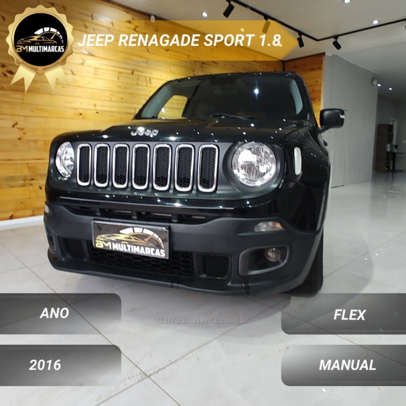 RENEGADE 1.8 16V FLEX 4P MANUAL - 2016 - VACARIA