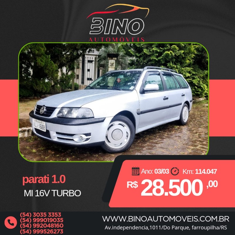 PARATI 1.0 MI 16V TURBO GASOLINA 4P MANUAL G.III