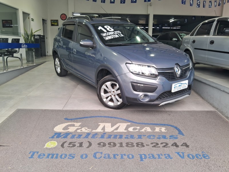 sandero 1.6 stepway easy r 16v flex 4p automatico 2018 sao sebastiao do cai