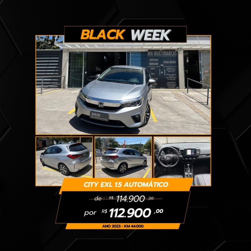 CITY 1.5 HATCHBACK EXL 16V FLEX 4P AUTOMÁTICO - 2023 - BENTO GONçALVES