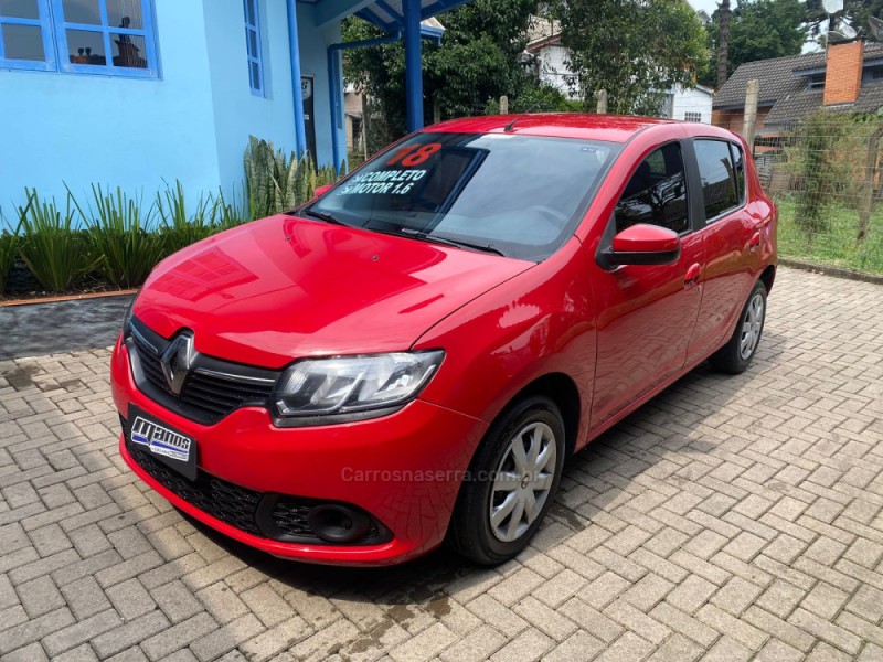 sandero 1.6 expression 16v flex 4p manual 2018 canela