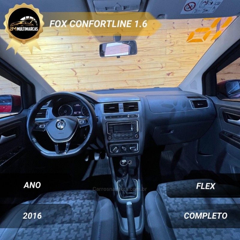 FOX 1.6 MSI COMFORTLINE 8V FLEX 4P MANUAL - 2016 - VACARIA