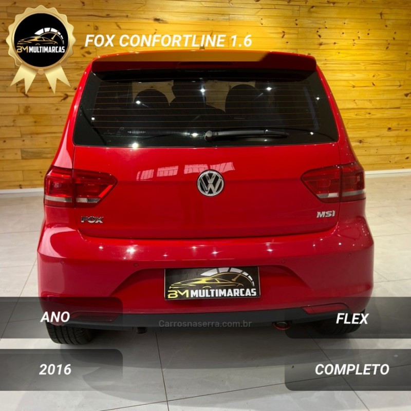 FOX 1.6 MSI COMFORTLINE 8V FLEX 4P MANUAL - 2016 - VACARIA