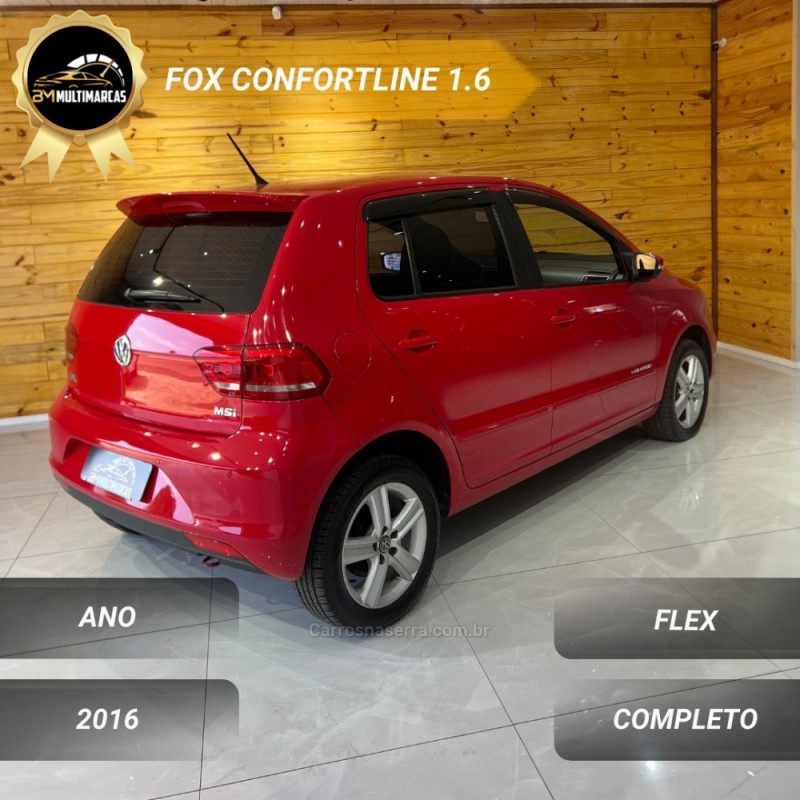 FOX 1.6 MSI COMFORTLINE 8V FLEX 4P MANUAL - 2016 - VACARIA