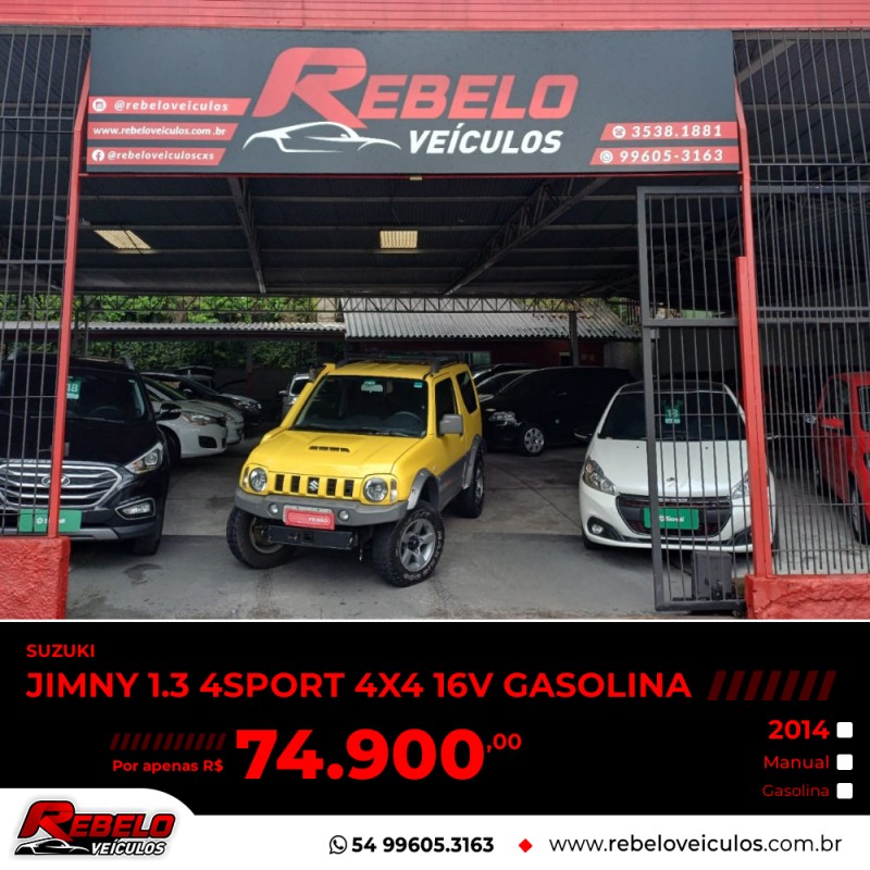 jimny 1.3 4sport 4x4 16v gasolina 2p manual 2014 caxias do sul