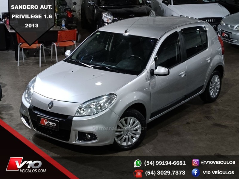 SANDERO 1.6 PRIVILÉGE 16V FLEX 4P AUTOMÁTICO - 2013 - CAXIAS DO SUL