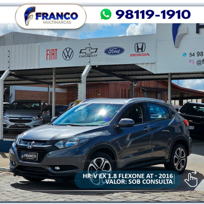 hr v 1.8 16v flex ex 4p automatico 2016 vacaria