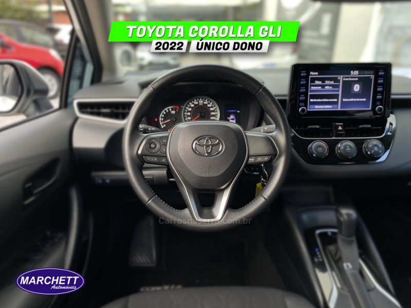 COROLLA 1.8 GLI 16V FLEX 4P AUTOMÁTICO - 2022 - CAXIAS DO SUL