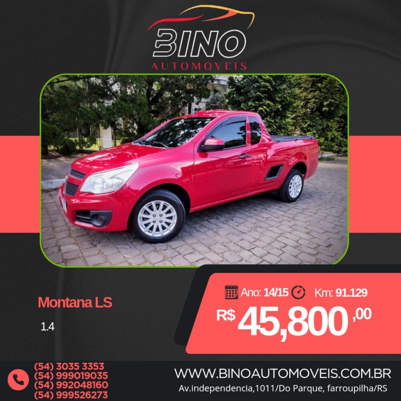 montana 1.4 mpfi ls cs 8v flex 2p manual 2015 farroupilha