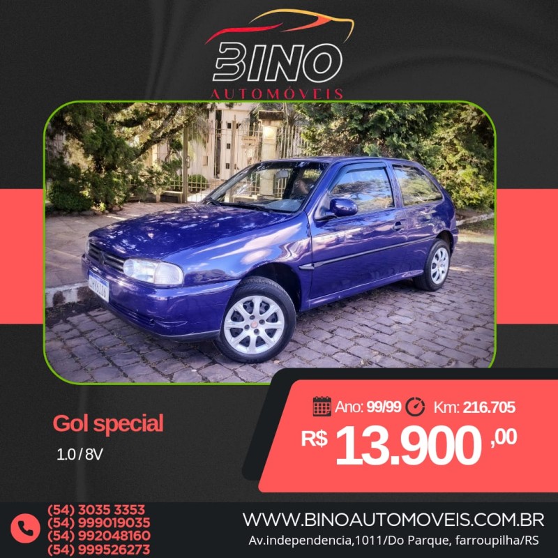 gol 1.0 mi special 8v flex 2p manual 1999 farroupilha