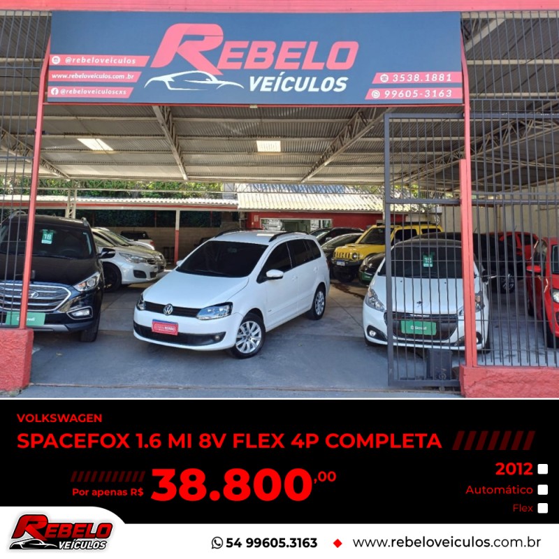 spacefox 1.6 mi 8v flex 4p automatizado 2012 caxias do sul