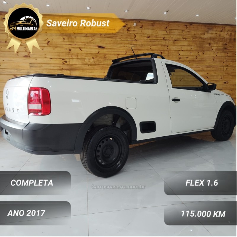 SAVEIRO 1.6 MSI ROBUST CS 8V FLEX 2P MANUAL - 2017 - VACARIA