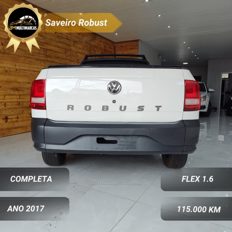 SAVEIRO 1.6 MSI ROBUST CS 8V FLEX 2P MANUAL - 2017 - VACARIA