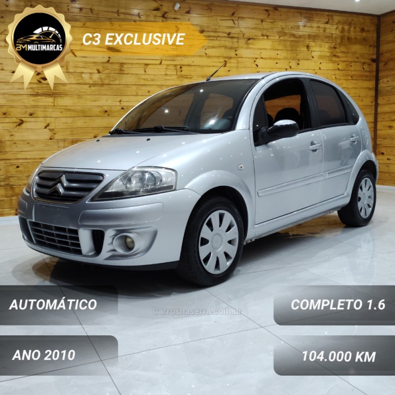 c3 1.6 exclusive 16v flex 4p automatico 2010 vacaria