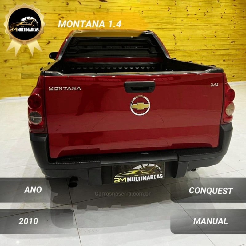 MONTANA 1.4 MPFI CONQUEST CS 8V FLEX 2P MANUAL - 2010 - VACARIA