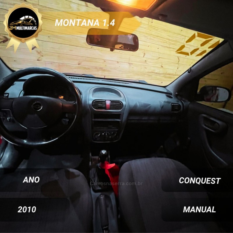 MONTANA 1.4 MPFI CONQUEST CS 8V FLEX 2P MANUAL - 2010 - VACARIA