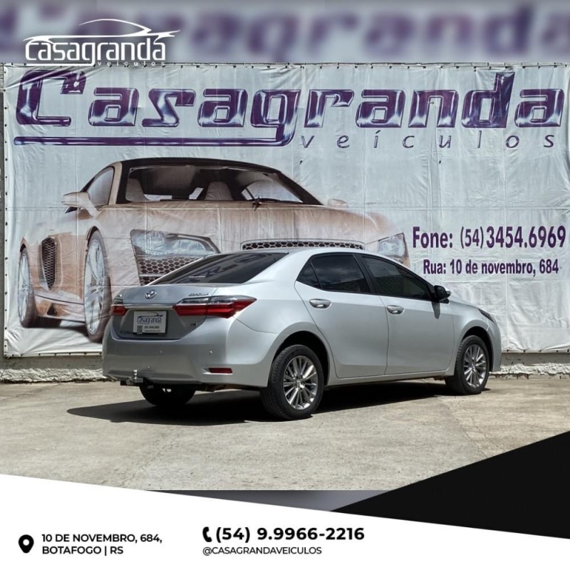 corolla 1.8 gli upper 16v flex 4p automatico 2019 bento goncalves