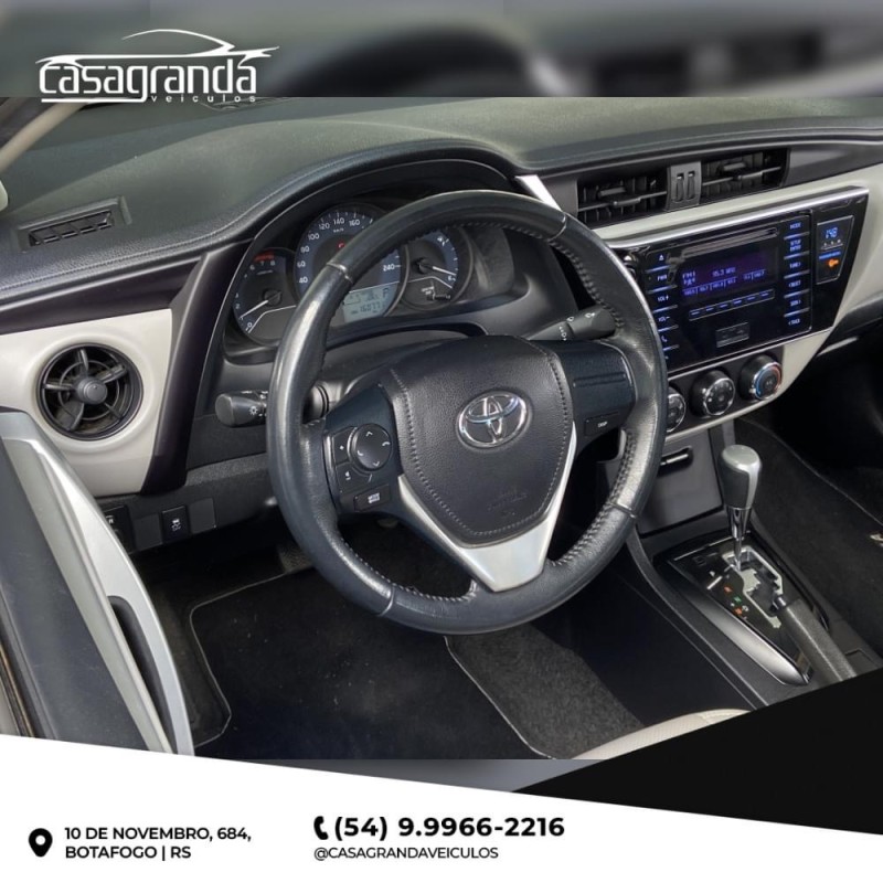 COROLLA 1.8 GLI UPPER 16V FLEX 4P AUTOMÁTICO - 2019 - BENTO GONçALVES