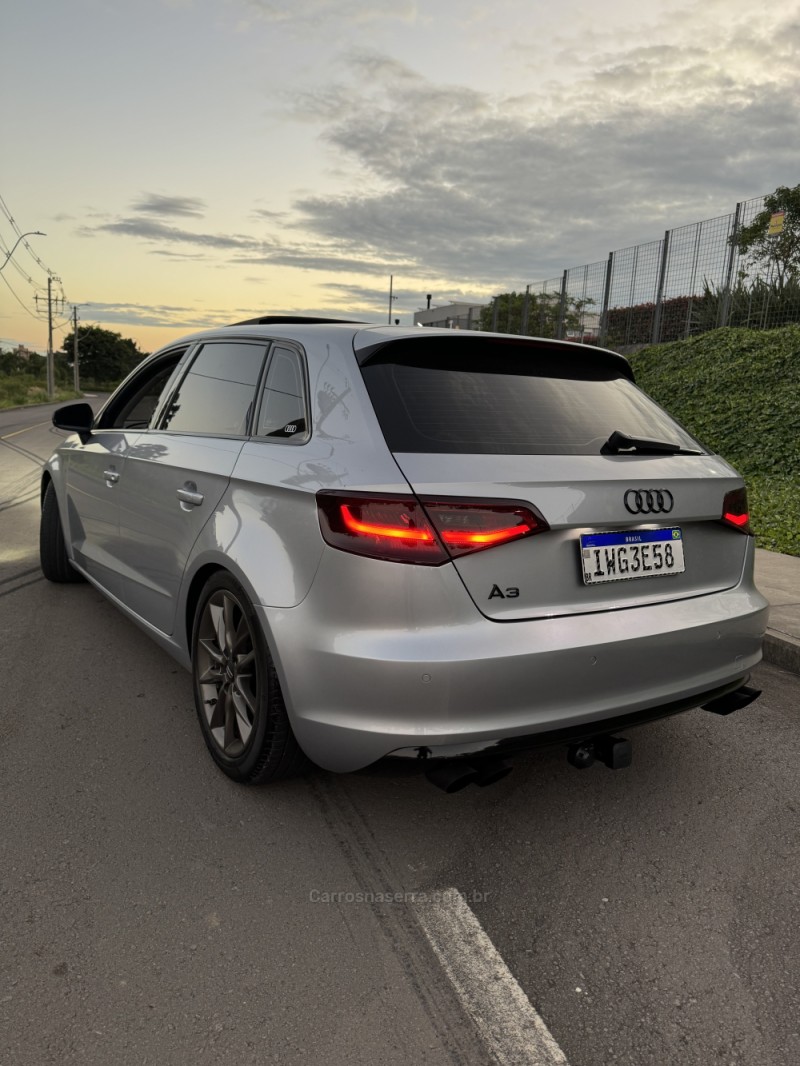 A3 1.8 TFSI SPORTBACK AMBITION 16V GASOLINA 4P AUTOMÁTICO - 2016 - CAXIAS DO SUL