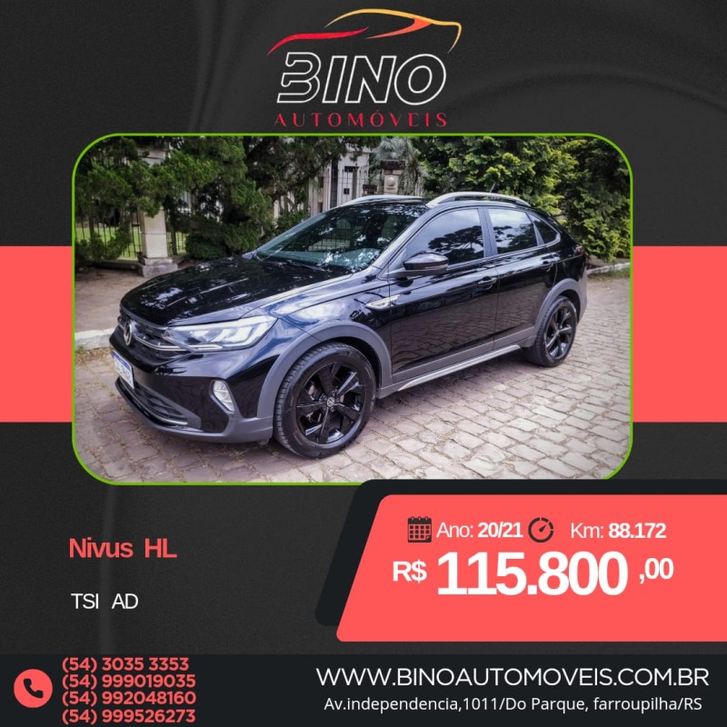 nivus 1.0 200 tsi highline launching edition total flex 4p automatico 2021 farroupilha