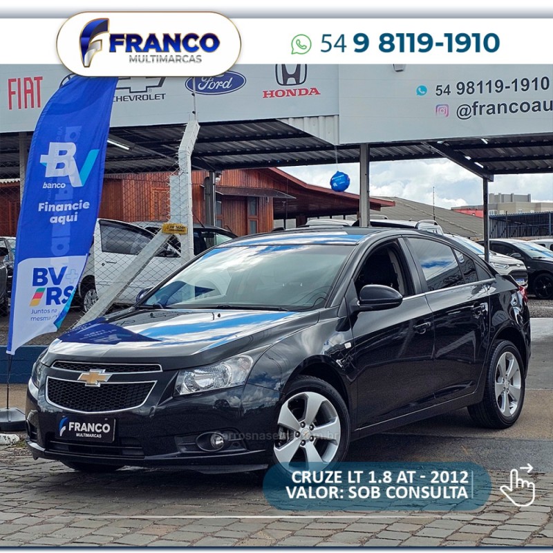 cruze 1.8 lt 16v flex 4p automatico 2012 vacaria