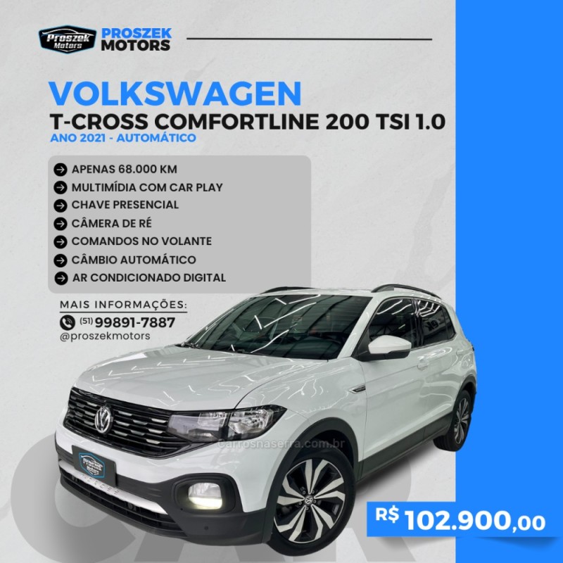 t cross 1.0 comfortline tsi flex 4p automatico 2021 canoas