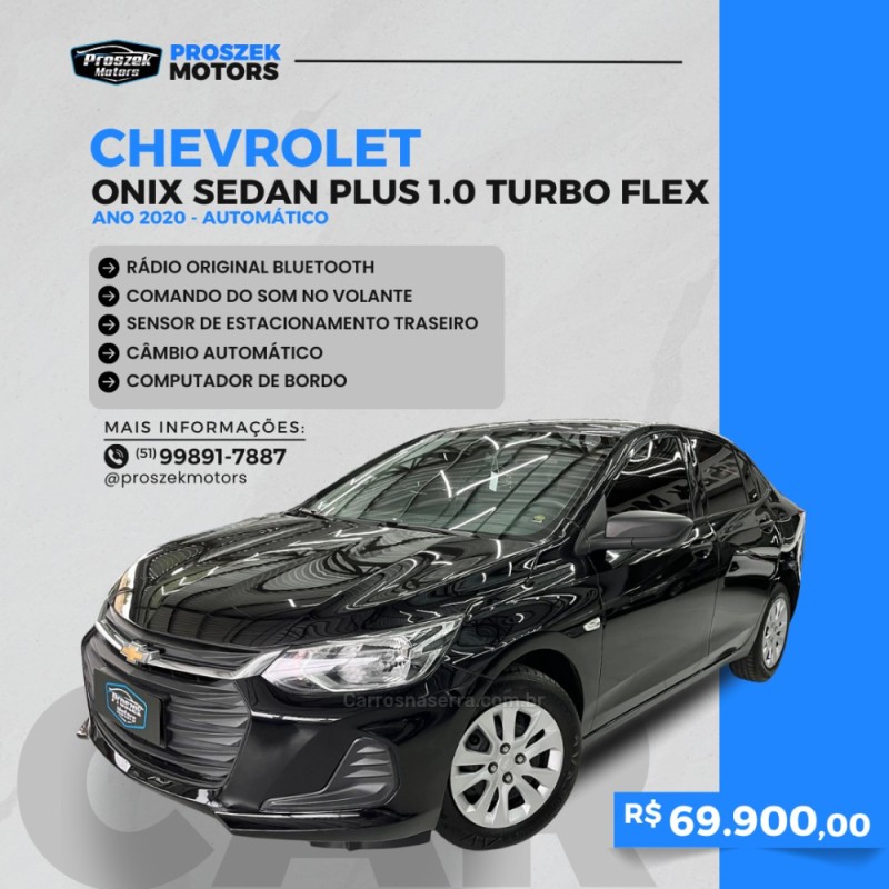 onix 1.0 plus 12v turbo 4p automatico 2020 canoas