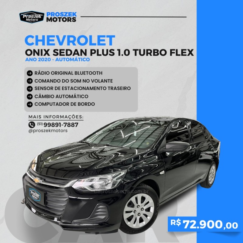 onix 1.0 plus 12v turbo 4p automatico 2020 canoas