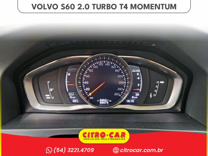 S60 2.0 T4 MOMENTUM GASOLINA 4P AUTOMÁTICO - 2017 - CAXIAS DO SUL