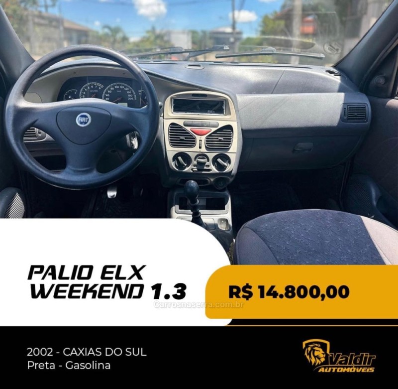 PALIO 1.3 MPI FIRE ELX 16V GASOLINA 4P MANUAL - 2002 - CAXIAS DO SUL