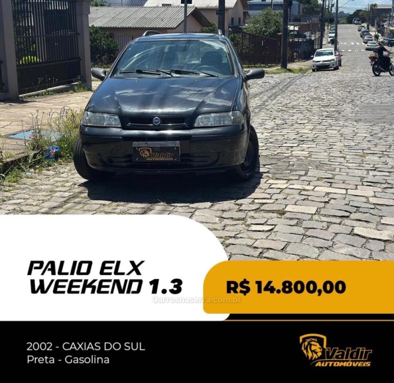 palio 1.3 mpi fire elx 16v gasolina 4p manual 2002 caxias do sul