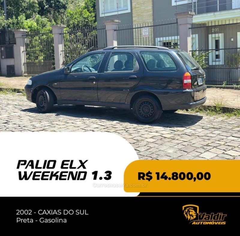 PALIO 1.3 MPI FIRE ELX 16V GASOLINA 4P MANUAL - 2002 - CAXIAS DO SUL