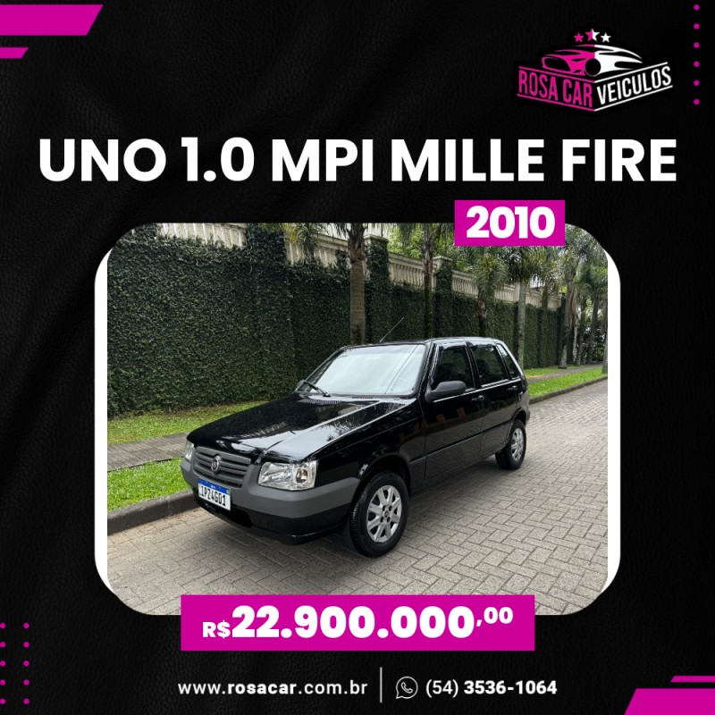 uno 1.0 mpi mille fire 8v gasolina 4p manual 2010 caxias do sul