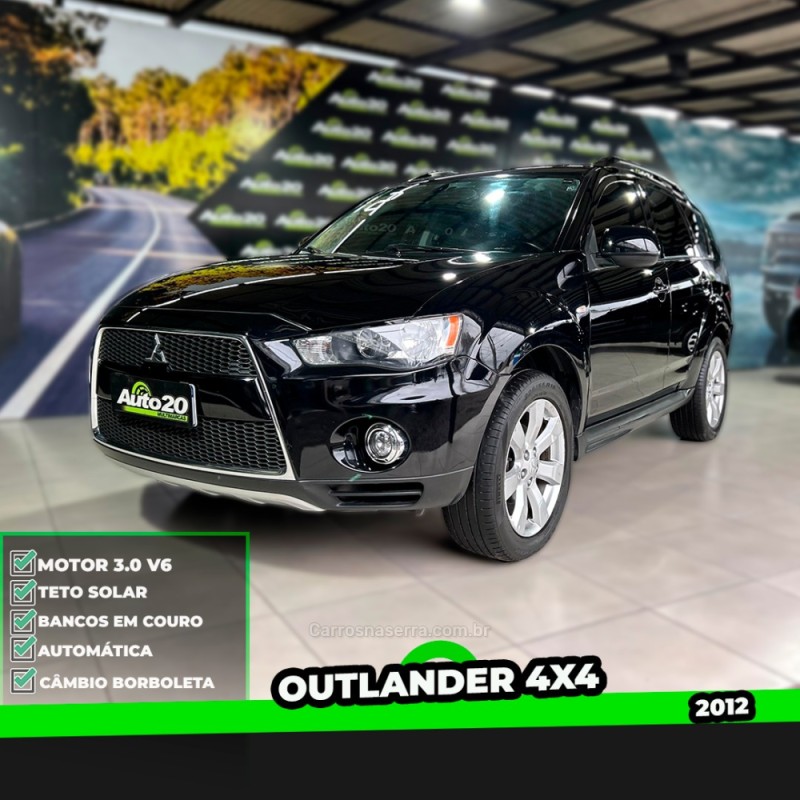 outlander 3.0 4x4 v6 24v gasolina 4p automatico 2012 taquara