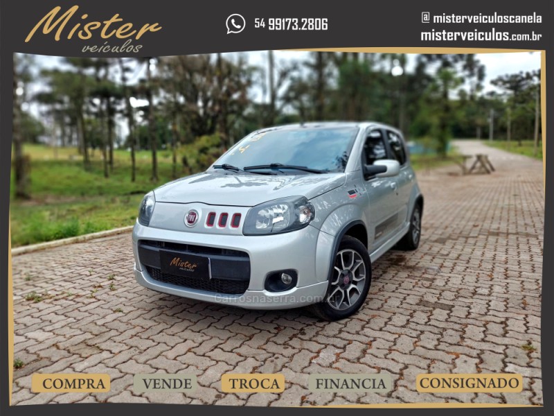 uno 1.4 evo sporting 8v flex 4p manual 2013 canela