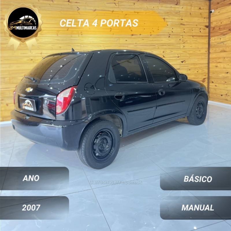 CELTA 1.0 MPFI 8V GASOLINA 2P MANUAL - 2007 - VACARIA