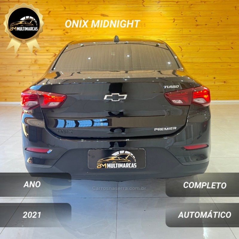 ONIX 1.0 PREMIER 12V PLUS MIDNIGHT TURBO FLEX 4P AUTOMÁTICO  - 2021 - VACARIA