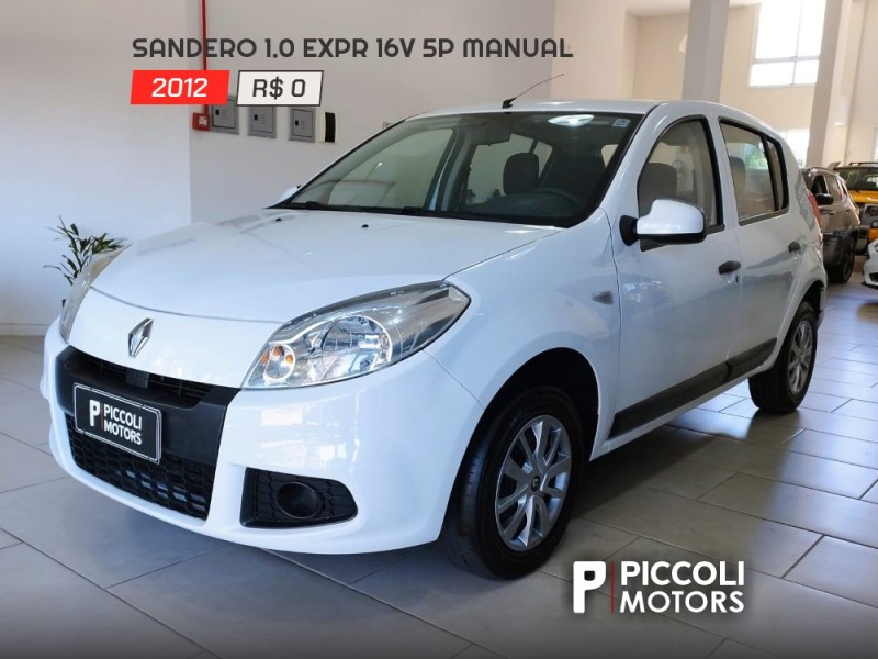 sandero 1.0 expression 16v flex 4p manual 2012 caxias do sul