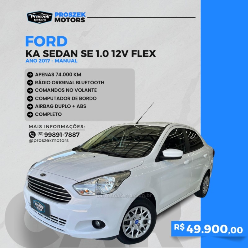 ka   1.0 se 12v flex 4p manual 2017 canoas