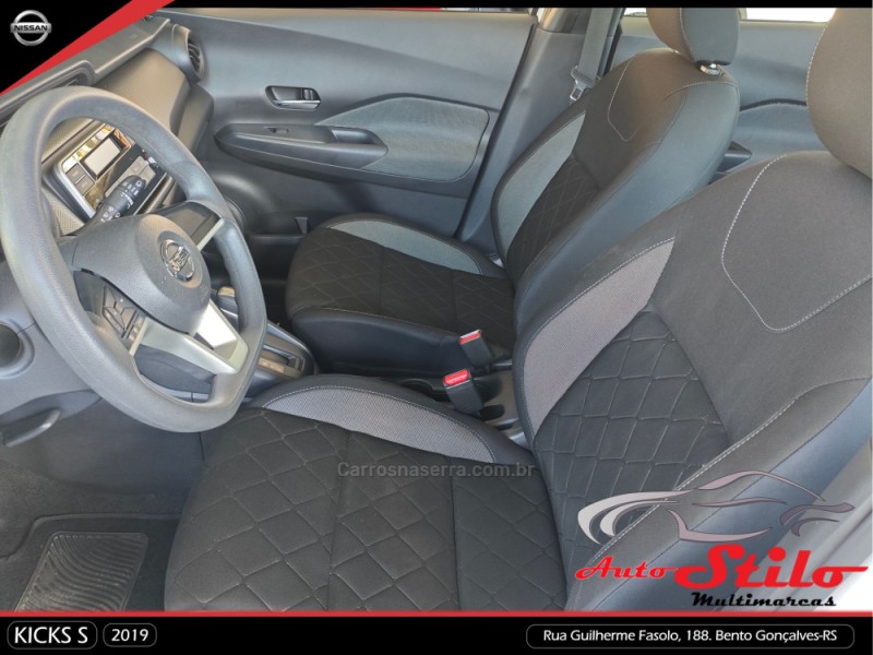 KICKS 1.6 16V FLEX S XTRONIC 4P AUTOMÁTICO - 2019 - BENTO GONçALVES