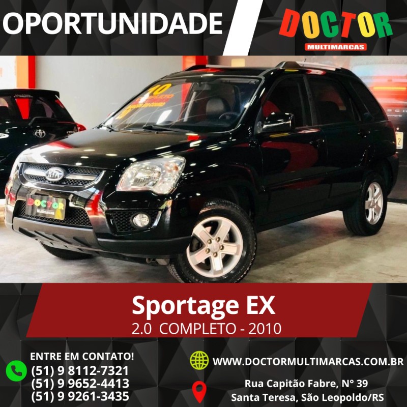 sportage 2.0 ex 4x2 16v gasolina 4p automatico 2010 sao leopoldo