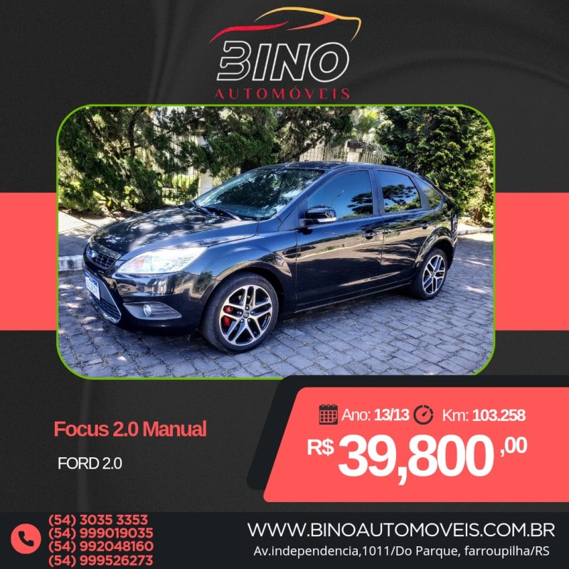 focus 2.0 fc 16v gasolina 4p manual 2013 farroupilha