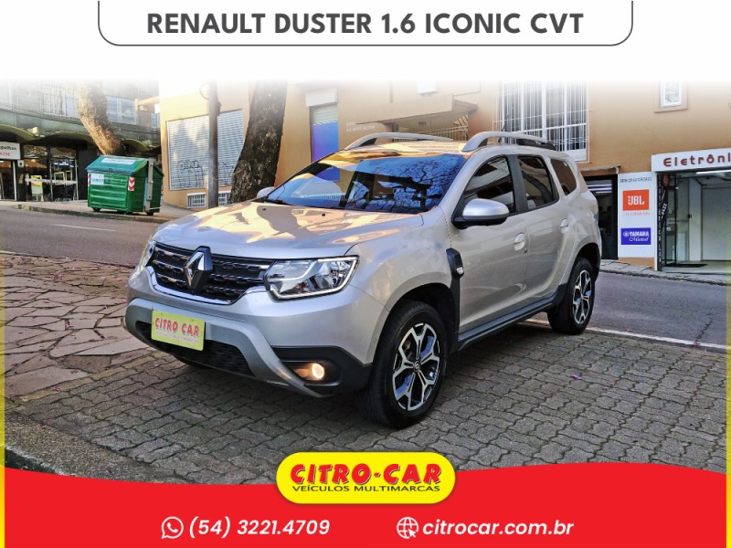 DUSTER 1.6 ICONIC 16V FLEX 4P AUTOMÁTICO - 2021 - CAXIAS DO SUL