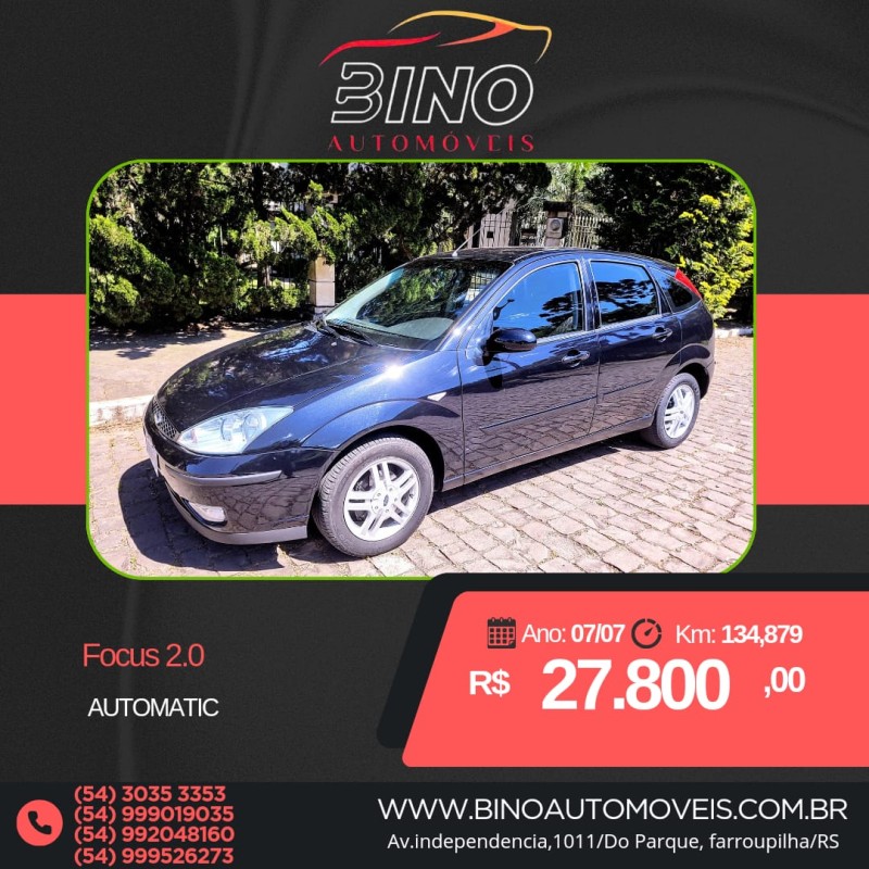 focus 2.0 fc 16v gasolina 4p automatico 2007 farroupilha